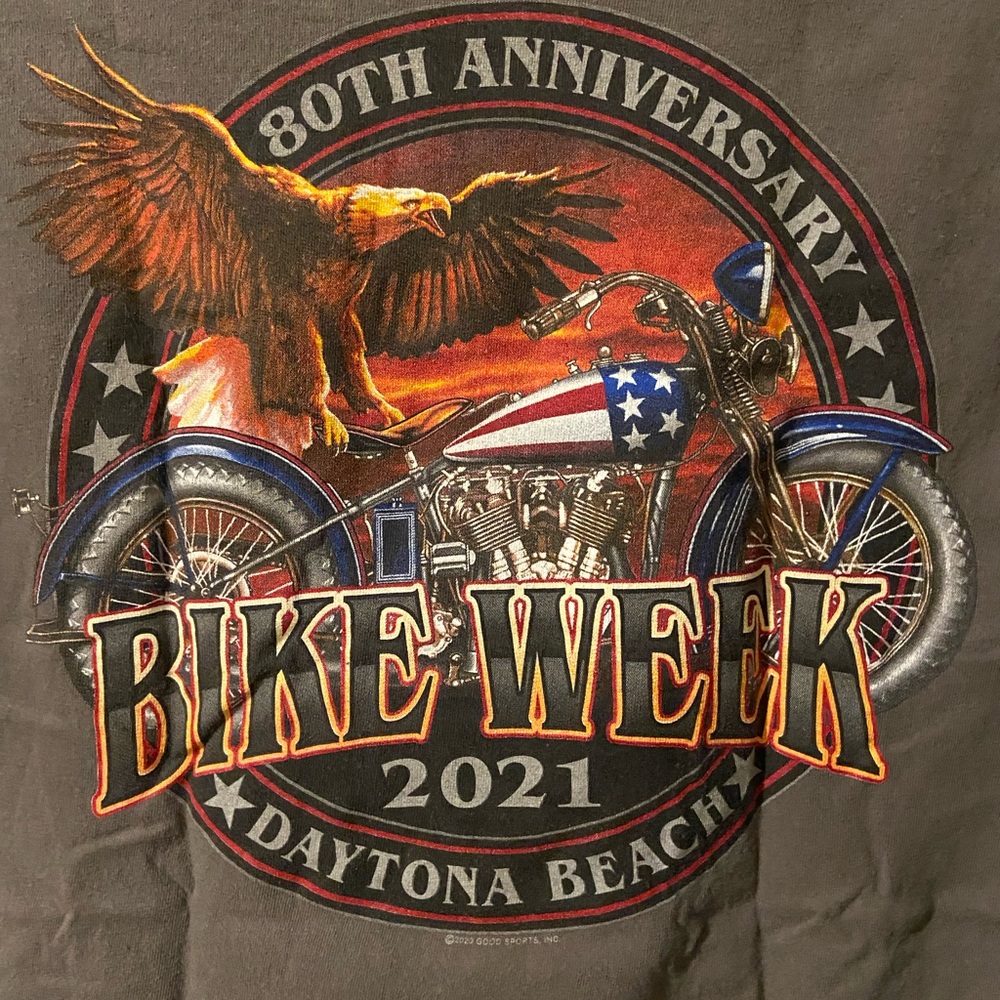 Daytona Beach Bike Week 2021 T-Shirt- L. Great Condition.